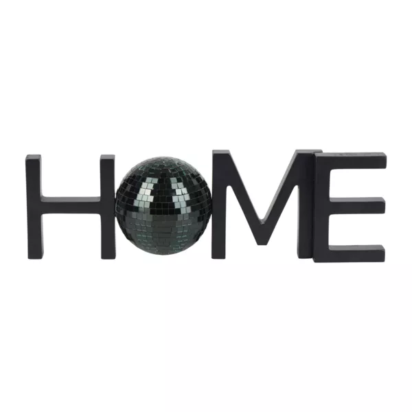 Mot � poser en Bois Home Noir