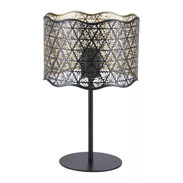 Tischlampe aus Metall (H35 cm) Farah Schwarz