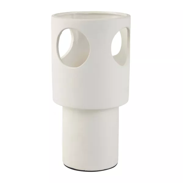 Keramik-Tischlampe (H27 cm) Nova Wei�