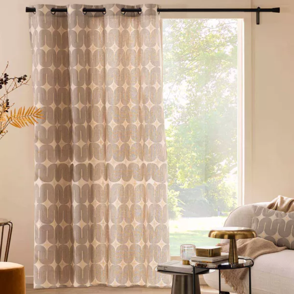 Tenda in cotone (140 x 280 cm) Ondine Nero
