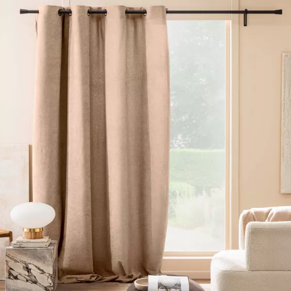 Gordijn met lusjes (140 x 260 cm) Winona Beige