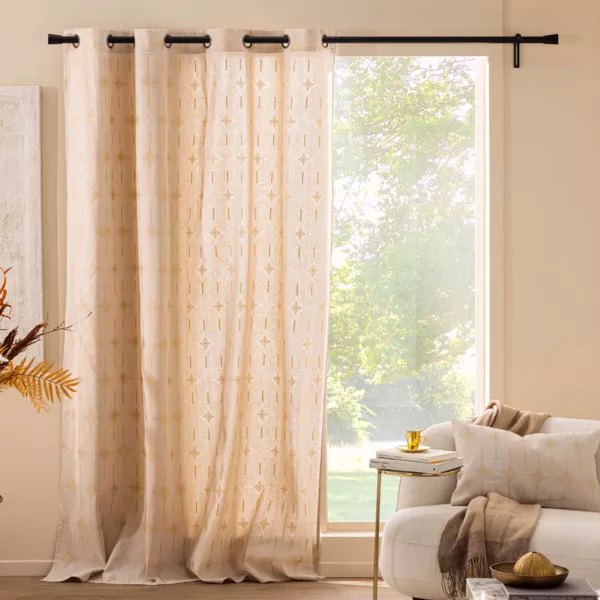 Rideau coton (140 x 240 cm) Ondine Blanc