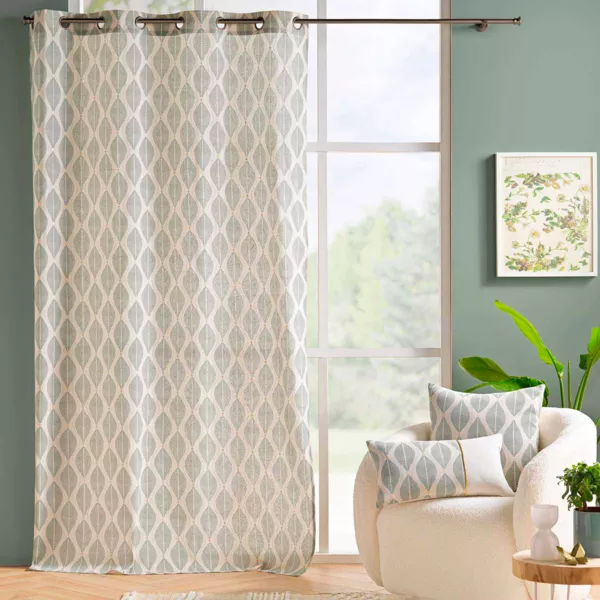 Rideau coton (140 x 240 cm) Maho Vert sauge