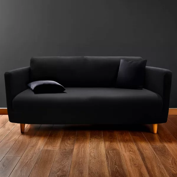 Housse de canap� extensible (225 x 245 cm) Mila Noir