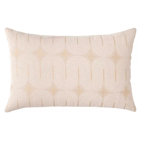 Cuscino rettangolare in cotone (40 x 60 cm) Ondine Bianco