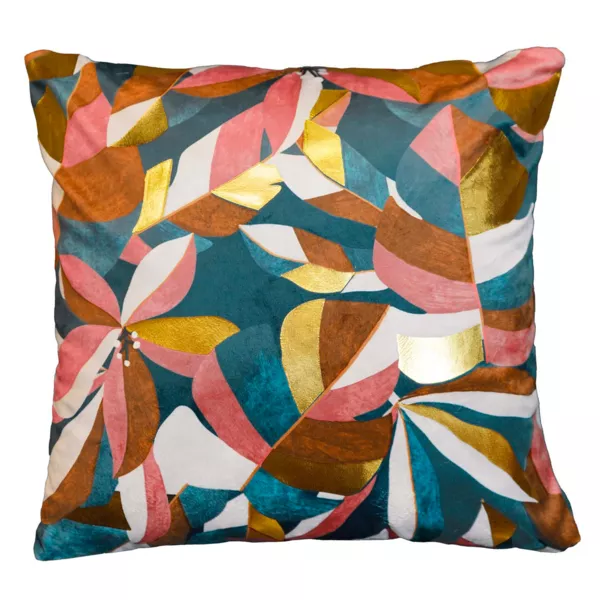 Funda de cojín cuadrada de terciopelo (40 x 40 cm) Rosia Multicolor