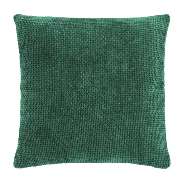 Fluwelen chenille vierkante kussenhoes (40 x 40 cm) Leo Ceder Groen