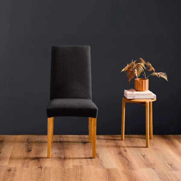 Funda de silla extensible (40 x 40 cm) Mila Negro