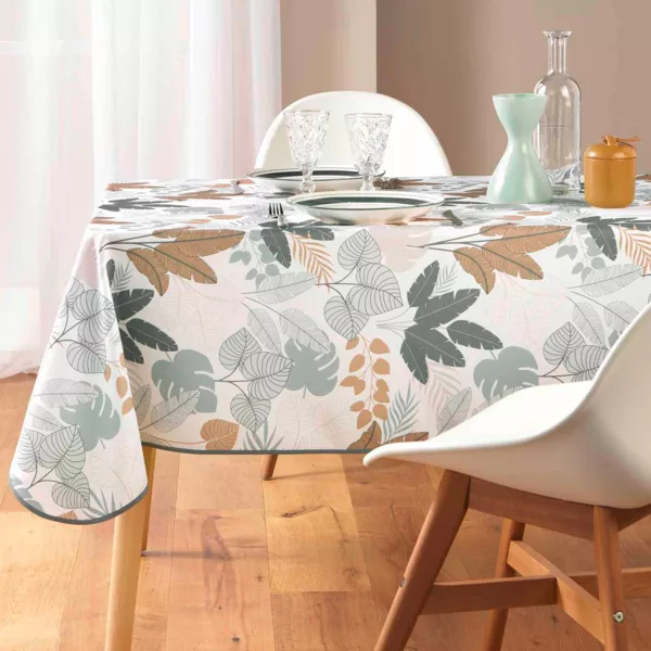 Rechteckige Fleckenabweisende Tischdecke (150 x 240 cm) Fidji Gr�n