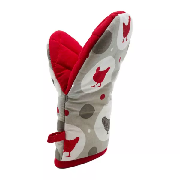 Keukenhandschoen (24,5 x 14,5 cm) Suzette Rood