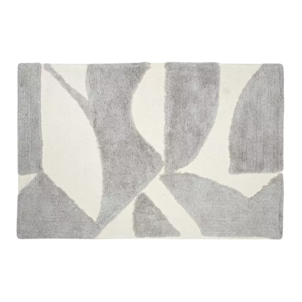 Bomuldst�ppe (60 x 90 cm) Blokken Ecru