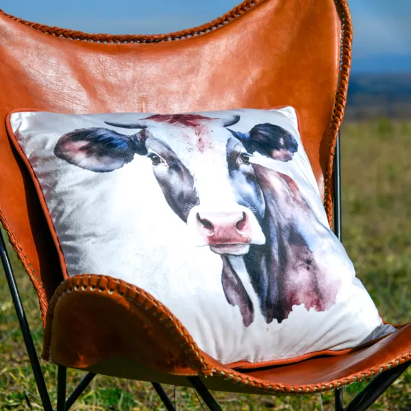 Coj�n cuadrado (50 x 50 cm) Fernande Marr�n oscuro