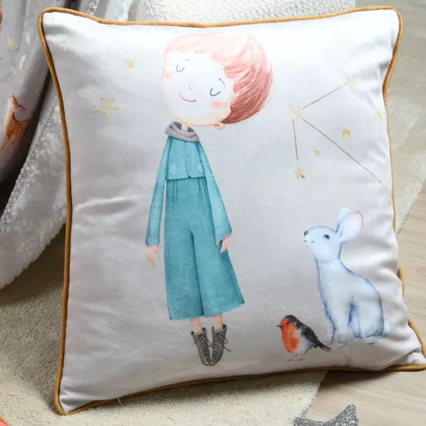 Coussin enfant carr� (50x50 cm) Ferdinand Multicolore