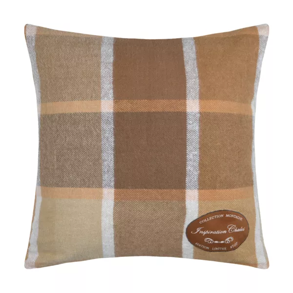 Coj�n cuadrado de algod�n (45 x 45 cm) Wildforest Camel