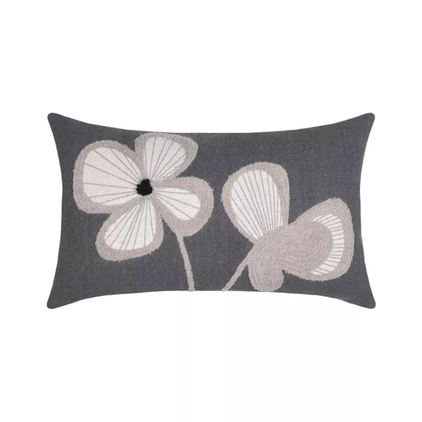 Coussin rectangulaire coton (30 x 50 cm) Tilda Gris ardoise