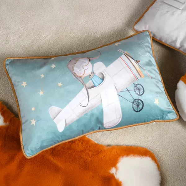 Coussin enfant rectangulaire (30 x 50 cm) Ferdinand Vert