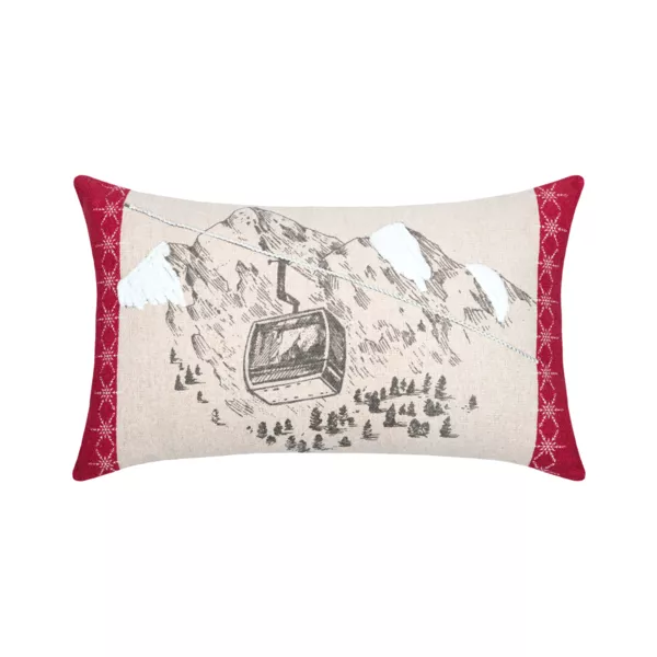 Coussin rectangulaire en coton (30 x 50 cm) Villard �cru