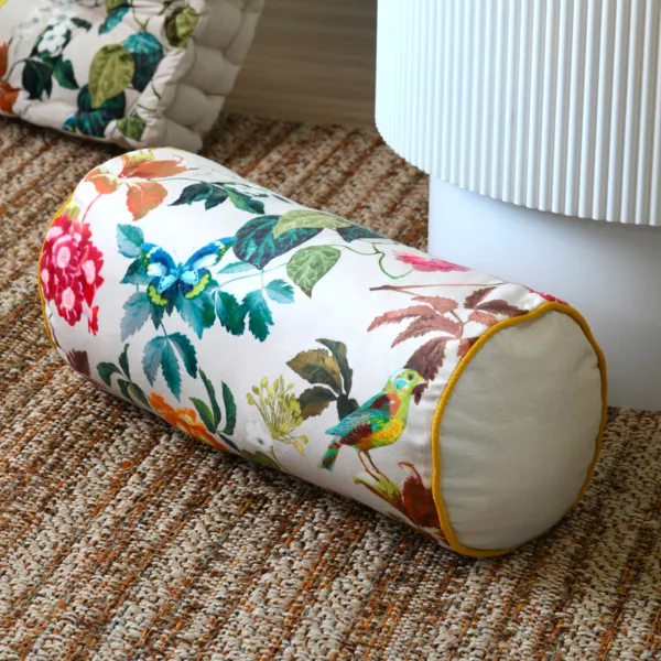 Coussin polochon coton (20x45 cm) Emmy Multicolore