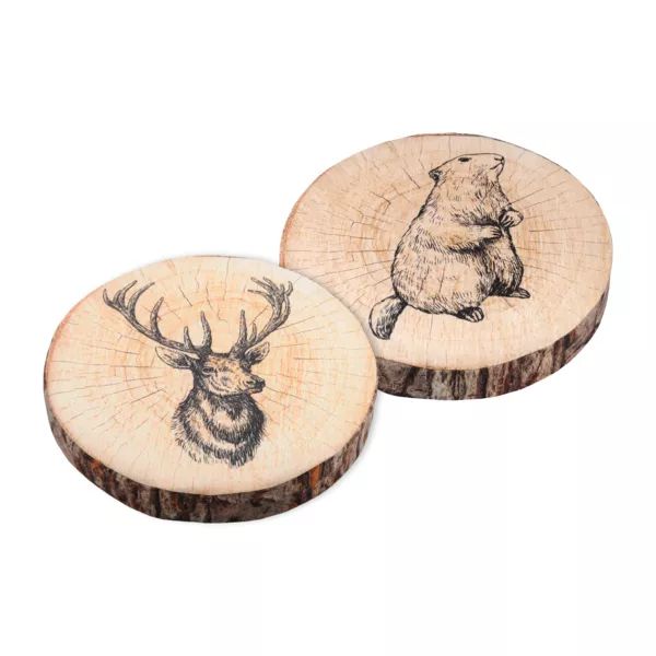 Cuscino per sedia rotondo (38 cm) Gruffy Marrone