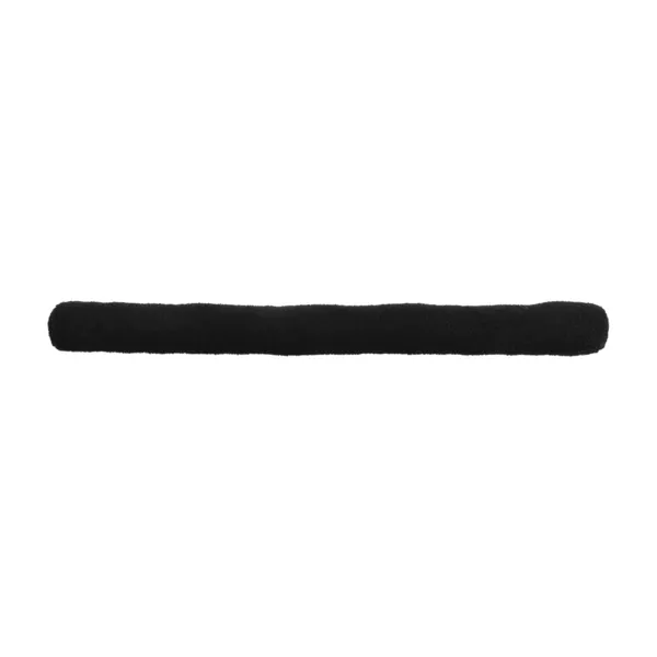 Cojín de puerta simple rizo (80 cm) Lucien Negro
