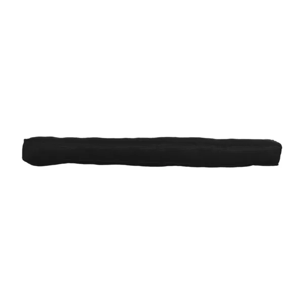 Eenvoudige deurstopper van fluweel ribstof (80 cm) Edouard Zwart