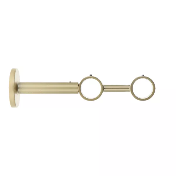 Support tringle double fixe m�tal (L190 cm / D28 mm) Lino Or