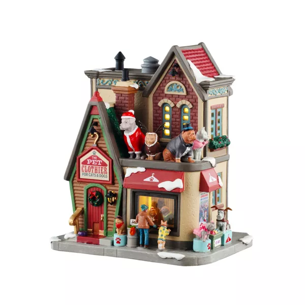 Village de No�l Lemax lumineux L'Habilleur d'animaux