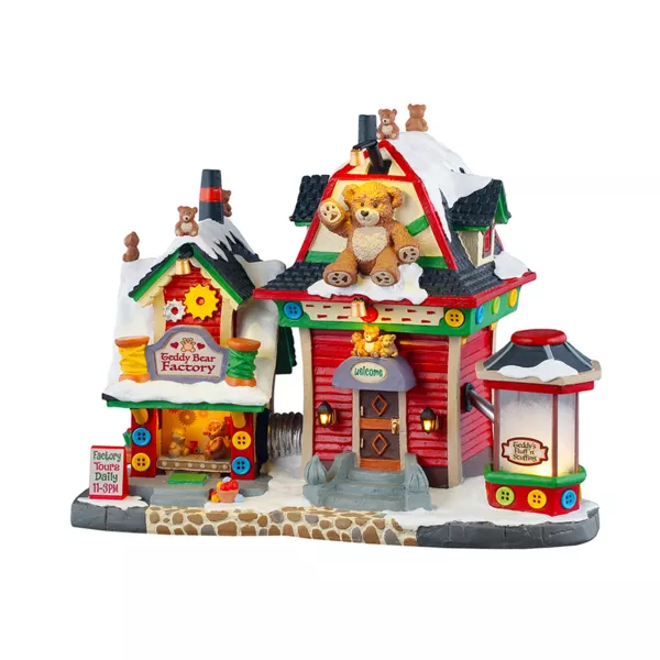 Villaggio di Natale Lemax luminoso Fabbrica di Orsetti