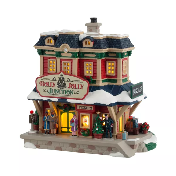 Lemax Julelandsby med lys, Holly Jolly Station