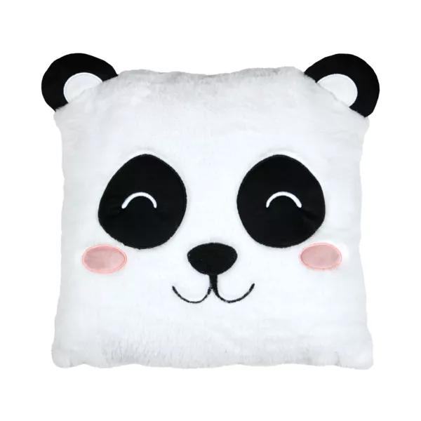 Cojín infantil cuadrado (40 x 40 cm) Zamis Panda Blanco