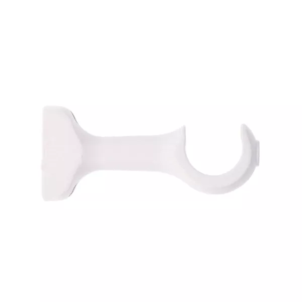Set di 2 supporti aperti legno (L115 / D28 mm) Nils Bianco