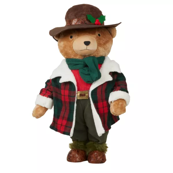 Orso decorativo di Natale (H60 cm) Noha dal Canada