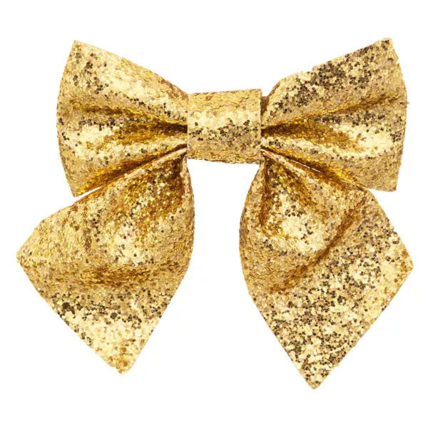 S�t med 2 sl�jfer (H16 cm) Skinnende Guld