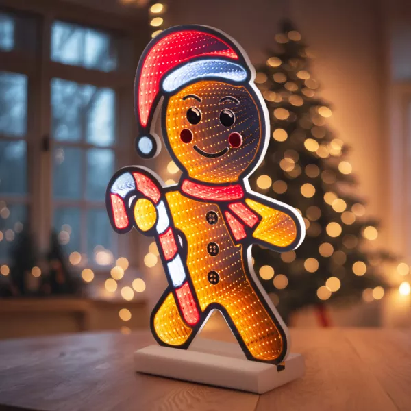 Pain d'�pice lumineux 201 LED (H38 cm) Sucre d'orge Infinity Multicolore