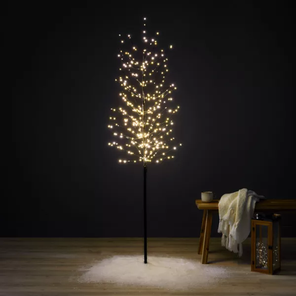 �rbol luminoso 360 LED (H180 cm) Abedul de invierno Blanco c�lido