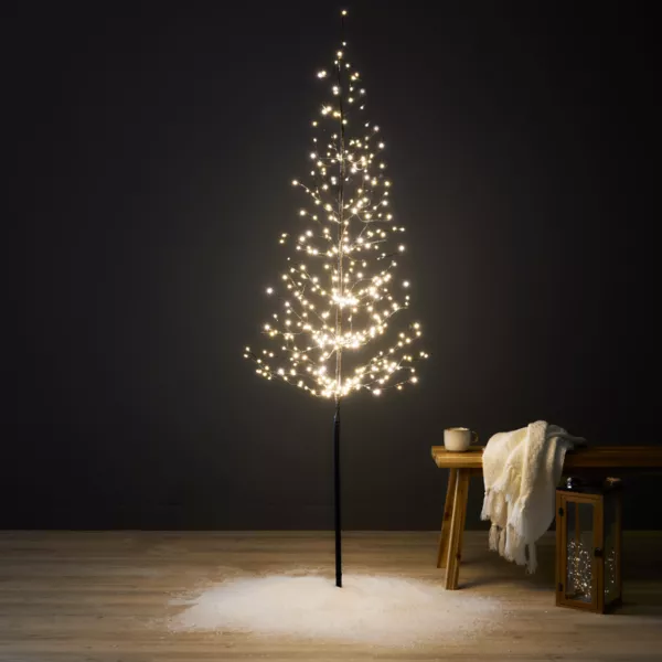 Arbre lumineux 360 LED (H180 cm) Sapin d'hiver Blanc chaud