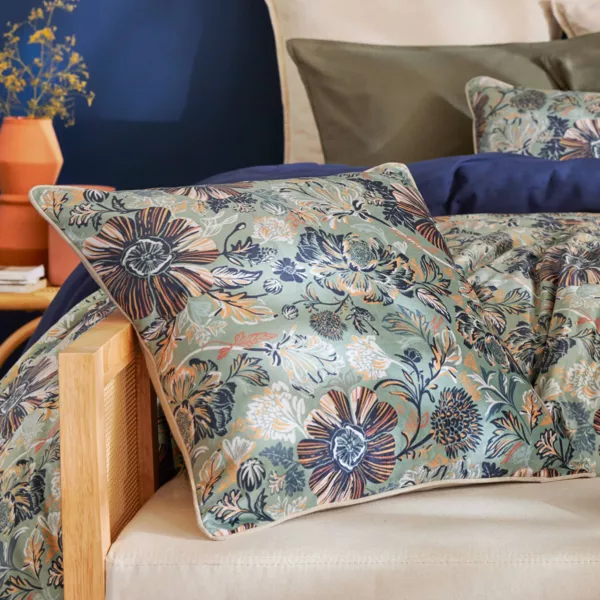 Coussin carr� velours (50 x 50 cm) Dolores Vert