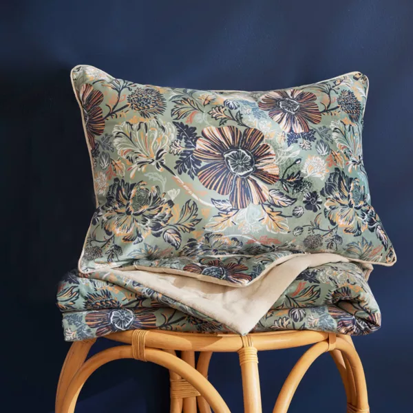 Coussin rectangulaire velours (40 x 60 cm) Dolores Vert