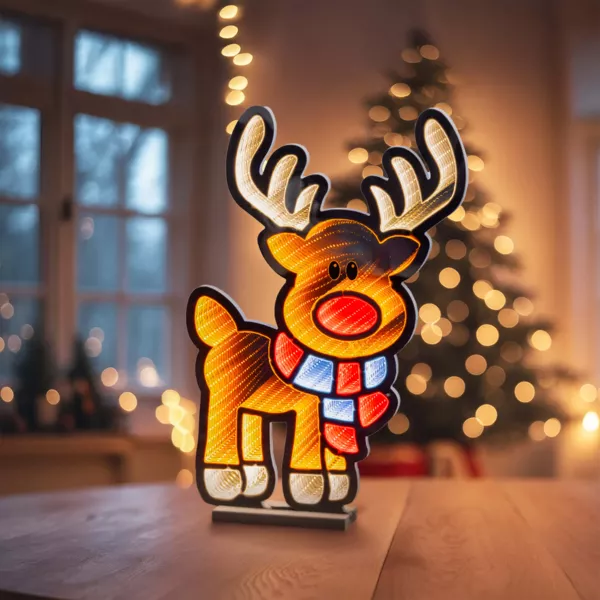 Renne lumineux 324 LED (H60 cm) Infinity Blanc chaud et froid