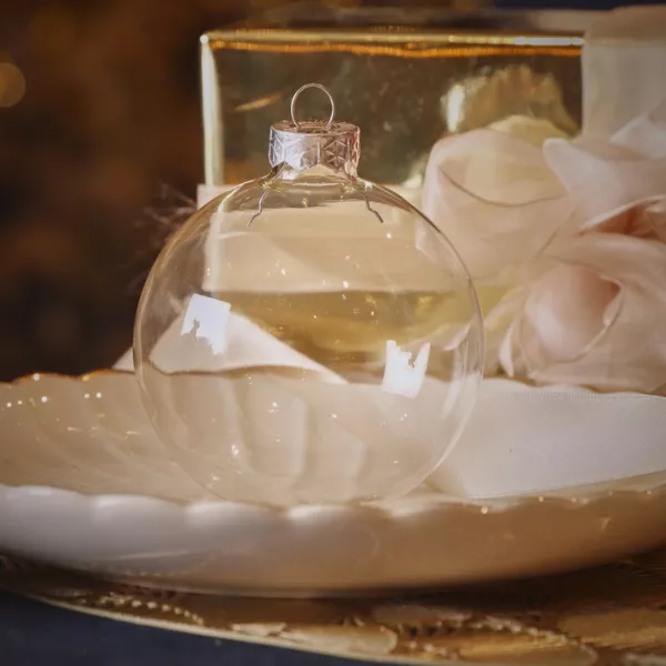 16er set Weihnachtskugeln aus Glas (D35 mm) Zingka Transparent 