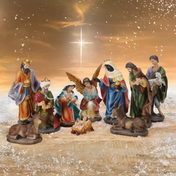 10 Krippenfiguren (Höhe 19 cm) de Colette