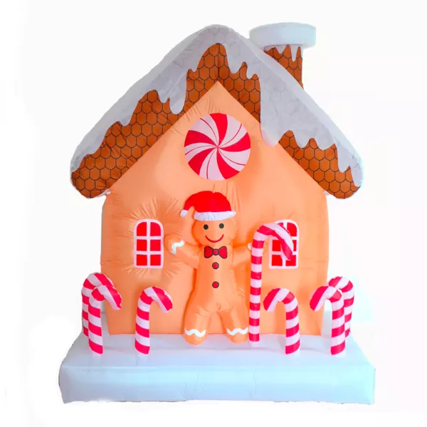 Maison gonflable (180 x 70 cm) Pain d'�pice et sucre d'orge Rouge