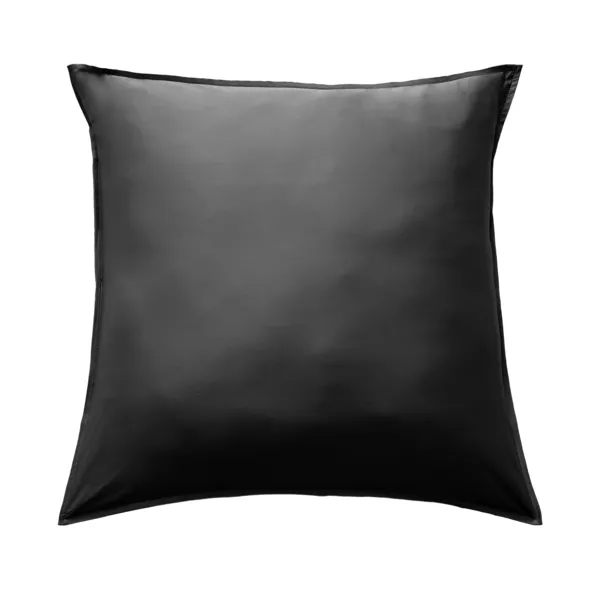 Quadratischer Kopfkissenbezug Bambus-Satin (63 x 63 cm) Sienna Schwarz