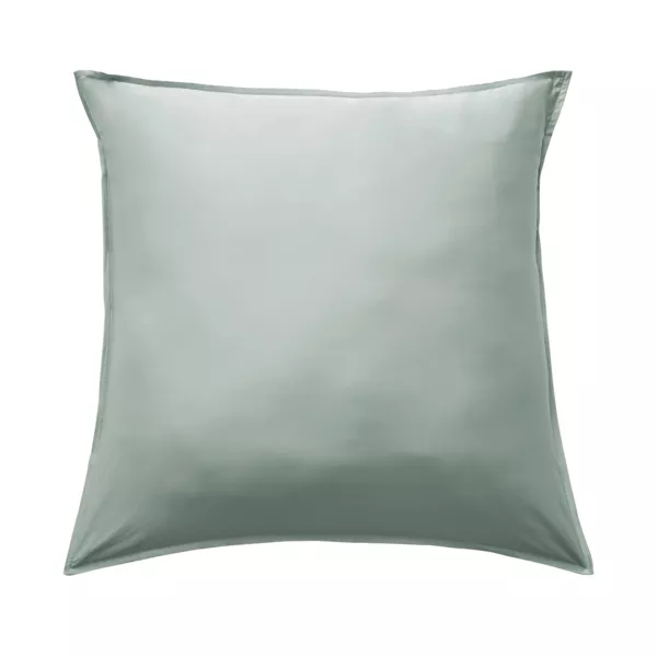 Federa cuscino letto quadrata in raso di bamb� (63 x 63 cm) Sienna Verde eucalipto