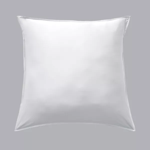 Funda de almohada cuadrada en satén de bambú (63 cm) Sienna Blanco chantilly