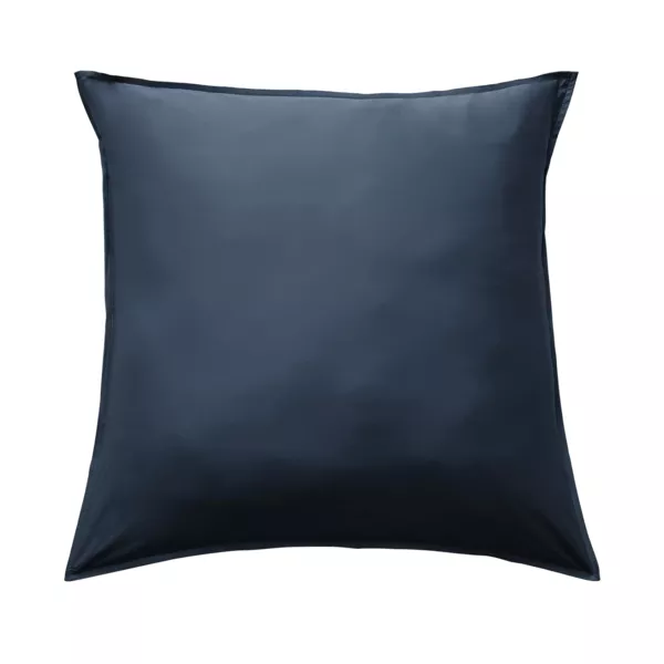 Federa quadrata in raso di bamb� (63 x 63 cm) Sienna Blu notte