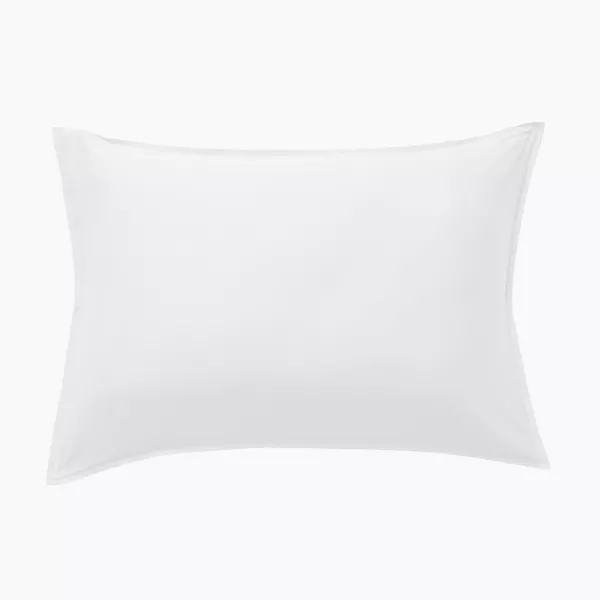 Funda de almohada rectangular en satén de bambú (70 cm) Sienna Blanco chantilly