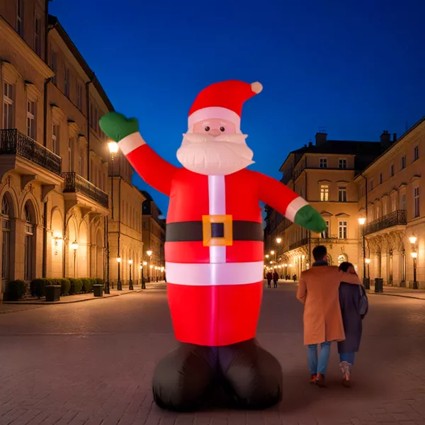 Aufblasbarer Santa Claus beleuchtet
