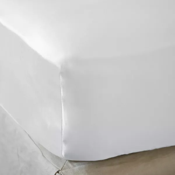 Bambus-Satin-Spannbettlaken (90 x 190 cm) Sienna Cremewei�