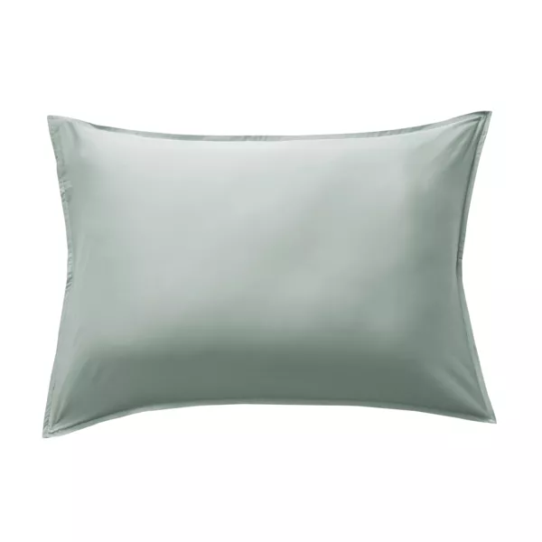 Federa rettangolare in raso di bamb� (50 x 80 cm) Sienna Verde eucalipto